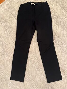 Classic Via Massini Black dressy Straight-Leg Pants